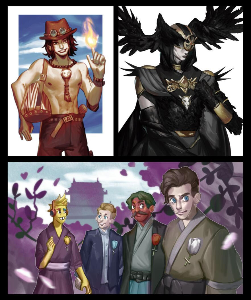 Images of past commissions.